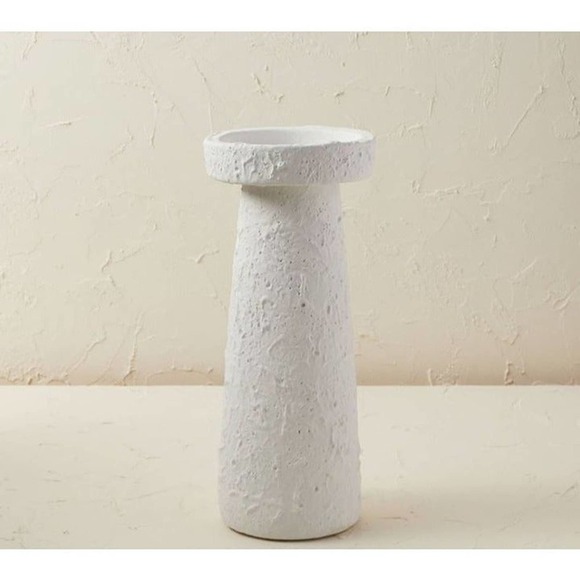 Opalhouse x Jungalow 12x5 Terracotta Candle Holder Chalk White - Large -‎ Target - Picture 1 of 8